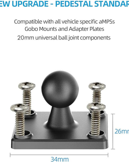 OHLPRO Heavy Duty Drill Base Tablet Holder Car Mount, iPad Mount for Truck Compatible with 7"-13" Tablets, Adjustable Angle, Sturdy Design, Ideal for Cars,Wall, Commercial Vehicles - Includes Screws
