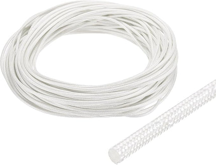 uxcell Insulation Cable Protector,1mm/0.04 Inch-30m/98 Feet High Temp Fiberglass Sleeve White