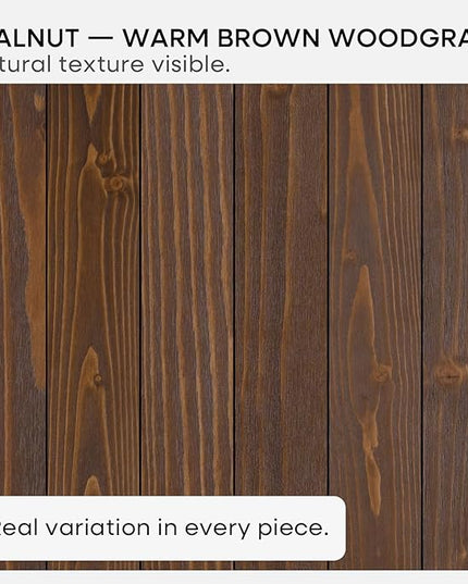 Homeforia Classic Walnut 18 inch Floating Shelf, High End Solid Real Wood Small 18inch Floating Shelves for Wall Mounted, 18in Floating Shelves, Heavy Duty Bracket, 18 X 6.5 X 1.75 inches, Set of 3