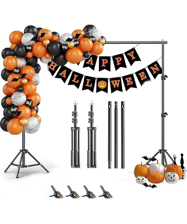 BEIYANG 6.5x6.5 FT Backdrop Stand, Adjustable Photo Background Stand Support kit with Carry Bag for Parties, Decoration, Wedding, Photo Video Studio Shooting