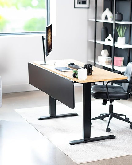 VIVO Laminate 59 x 12 inch Modesty Panel for Office Desk, 3 Configuration Options, Cable Management Organizer, Black, PP-LM60-B