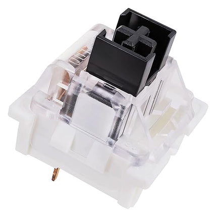 Outemu Black Switches,30-Pack, 3-Pin Linear Heavy 65gf Dustproof Key RGB Switches - Cherry MX Equivalent Replacement for Mechanical Keyboard