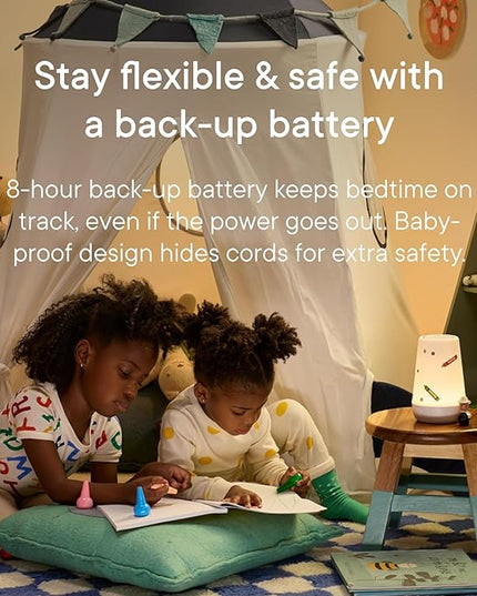 Hatch Rest+ Baby & Kids Sound Machine | 2nd Gen | Child’s Night Light, Alarm Clock, Toddler Sleep Trainer, Time-to-Rise, White Noise, Bedtime Stories, Portable, Backup Battery (with Charging Base)