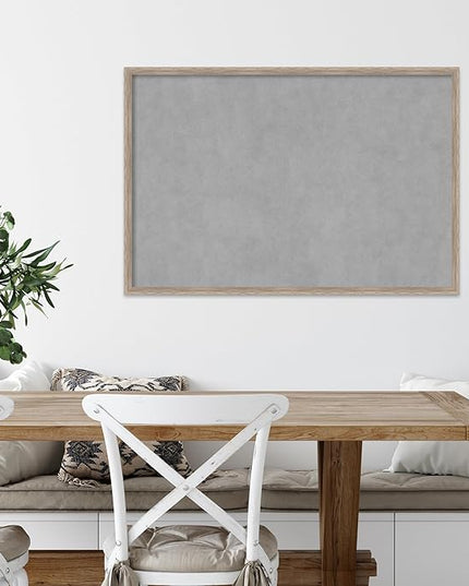 Amanti Art White Framed Magnetic Board 25x37 Large Vision Board for use with Magnets, 100% Metal Sheet to Display Items as Office Decor or for Home Organization in mudroom, Kitchen or Kids Room