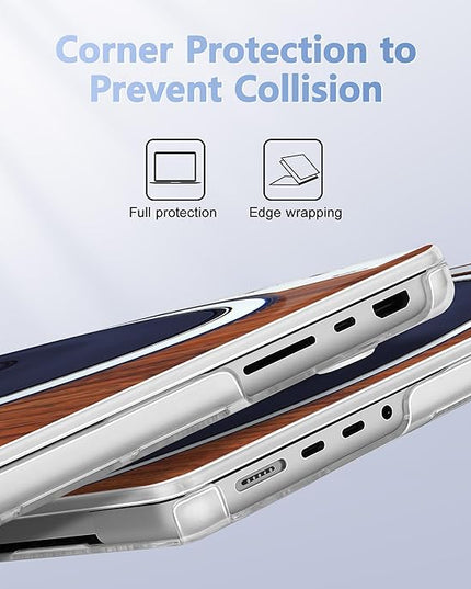 May Chen Case for MacBook Pro 14 inch, Models A2442 A2779 A2918 A2992 A3401 A3185 A3112 A3434, M1 M2 M3 M4 M5 Chip (2021-2025 Release), Plastic Hard Shell Case with Keyboard Cover, Stereo Turntabl