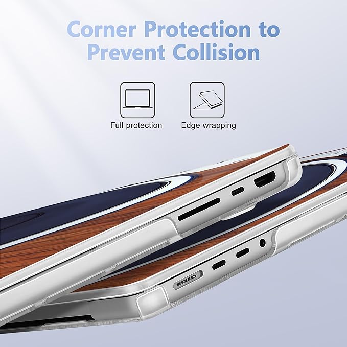 May Chen Case for MacBook Pro 14 inch, Models A2442 A2779 A2918 A2992 A3401 A3185 A3112 A3434, M1 M2 M3 M4 M5 Chip (2021-2025 Release), Plastic Hard Shell Case with Keyboard Cover, Stereo Turntabl