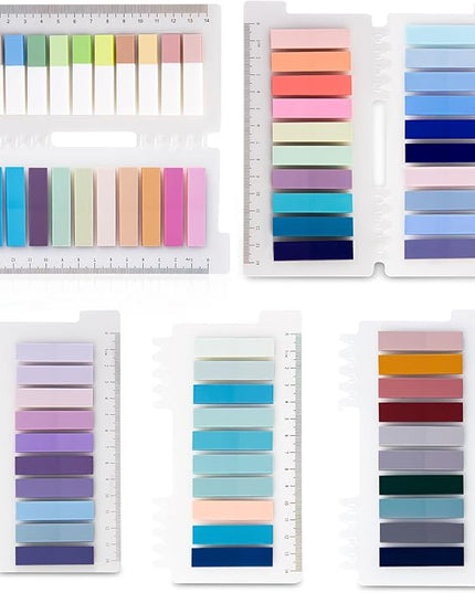 Golcellia Sticky Tabs, 70 Colors, 1400 Pieces, Repositionable Labels, Index Tabs