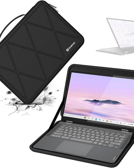 Smatree Hard EVA Protective Sleeve Case Compatible for 14 inch Lenovo ThinkBook Plus Gen 5 Hybrid, for Lenovo IdeaPad Flex 5i Chromebook Plus Gen 7 Laptop, Slim and Anti-Shock Notebook Bag (X8250)