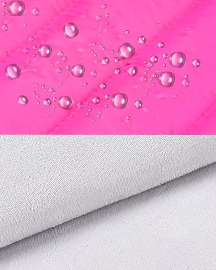 MOSISO 13.3 inch Laptop Case, 13-13.3 inch Puffy Laptop Sleeve Compatible with MacBook Air 13 13.6 M4 M3 M2 M1/Pro 13/Pro 14, HP Dell ASUS Lenovo,Polyester Horizontal Bag with Small Case, Rose Red
