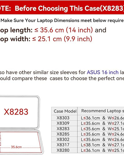 Smatree Hard EVA Protective Case Compatible for 16inch ASUS TUF Gaming F16 2024,for TUF Gaming A16 2024 FA607(Not fit for FA608),Zenbook Pro 16X OLED UX7602,15.6inch ASUS TUF Gaming F15/A15 Bag(X8283)