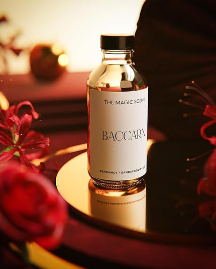 The Magic Scent Baccara Diffuser Oil - Hotel & Home Luxury Scents Inspired by Baccarat Rouge - Diffuser Oil Scents for Home Designed for Use in All Diffusers - 16.9 fl oz, 500 mL