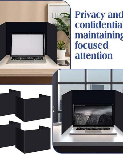 Crtiin 24 Pcs Privacy Folders for Students Desk Dividers Standard School Privacy Cardboard Board Testing Dividers Shield for Classroom Teacher Supplies Keep Eyes from roving(Stylish)