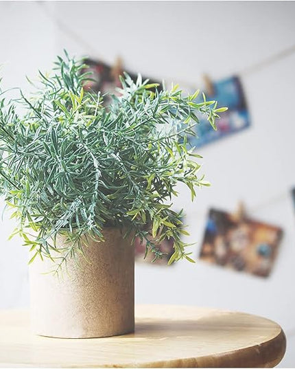 Fake Plants,3 Pack Small Artificial Plants Indoor Mini Potted Faux Plants For Home Decor,Eucalyptus Greenery Plastic Green Grass Fake Plants for Shelves Desk Bathroom Bedroom Farmhouse Shelf Decor