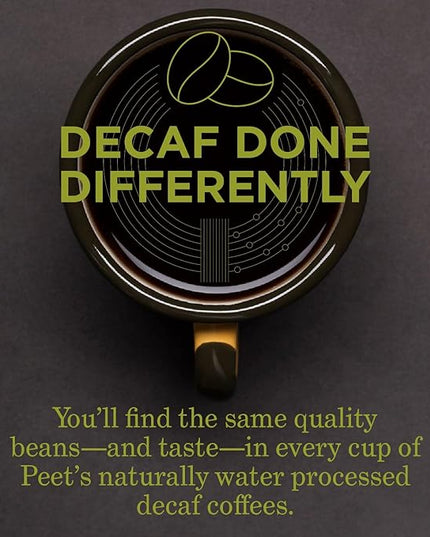 Peet's Coffee Dark Roast K-Cup Pods | Decaffeinated | House Blend | 88 Count | 4 Boxes