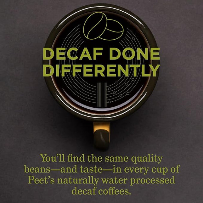 Peet's Coffee Dark Roast K-Cup Pods | Decaffeinated | House Blend | 88 Count | 4 Boxes