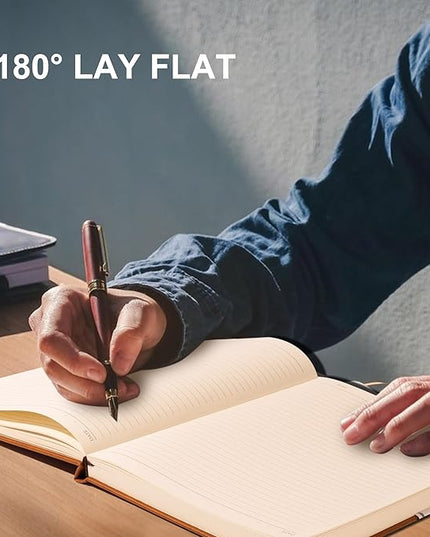 CAGIE Journal Notebook for Men Women Brown- B5 Large Journaling Notebooks Journals Leather for Writing Work Diary Hardcover Thick