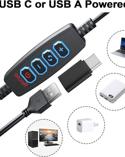 Ring Light Clip on Laptop Monitor, Webcam Light 10 Brightness Level Video Conference Lighting for Remote Working/Zoom Calls/Self Broadcasting/Live Streaming/Video Recording/TikTok