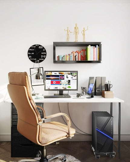 Seloom Computer Tower Stand, PC Stand, Adjustable Mobile CPU Stand with Rolling Wheels, PC Tower Stand for Floor Carpet Gaming PC Case, PC Riser for Gamers and Students
