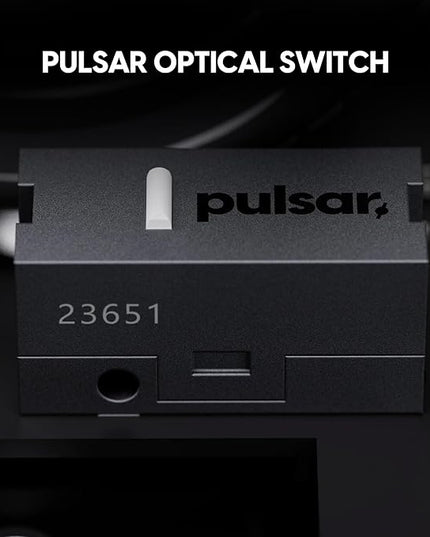 Pulsar Gaming Gears X3 Crazylight Wireless Gaming Mouse, Ultra Lightweight 1.51 oz (43g), Hybrid Ergonomic, Optical Switch, 32000 DPI, 750 IPS, XS-1 Sensor, 8k Compatible (Jet Black)