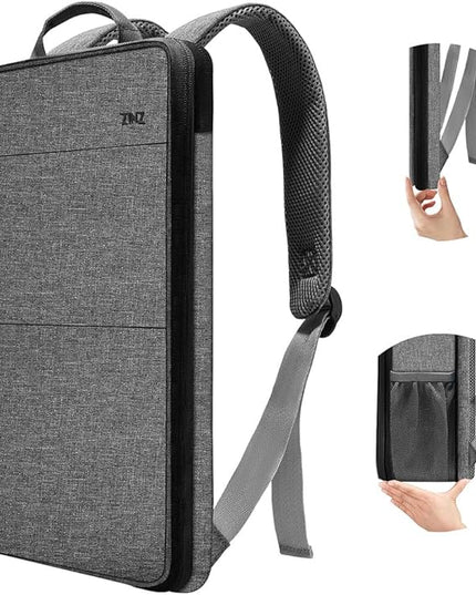 ZINZ Slim & Expandable Laptop Backpack 15 15.6 16 Inch Sleeve, Spill-Resistant Notebooks Bag Case for Most 14-16 Inch MacBooks Surface-Books Dell HP Lenovo Asus Computers,G01BK02