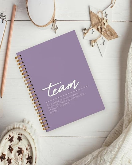 hold fizz Purple Meeting Notebook for Work, Employee Appreciation Gifts, Team Gifts for Employees, Thank You Gifts for Women Men Leader Boss Mentor Manager Coworkers Going Away Retirement, 5.5"x8.3"