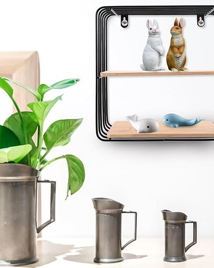Wall Mounted Floating Shelf Compact Wall Storage Shelf Multifunctional for Living Room Bedroom Office Home Organization