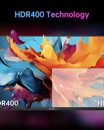 KTC 24 Inch 180Hz/190Hz Gaming Monitor, FHD PC Computer Monitor with Fast IPS Panel, HDR400, 133% sRGB, Bluelight Filter, 2 HDMI & 1 DP Port, Compatible Freesync and Wall Mountable, H24F8