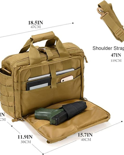 Stypos Tactical Laptop Bag for Men,14inch/15.6inch/17.3inch Messenger Bag Military Shoulder Bag,Flight Work Bags for Pilots