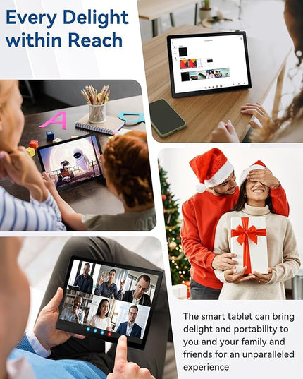 2025 Upgraded Android Tablet with Charging Speaker Dock, 2 Years Protection, Octa-Core CPU, 14GB+64GB Storage with 1TB Expansion, WiFi 6, BT5.3, Google Tablet, US Version