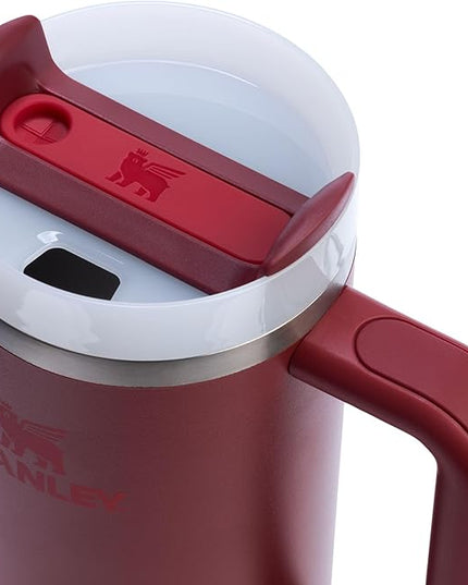 STANLEY Quencher H2.0 Tumbler with Handle and Straw 30 oz | Flowstate 3-Position Lid | Cup Holder Compatible for Travel | Insulated Stainless Steel Cup | BPA-Free | Cranberry