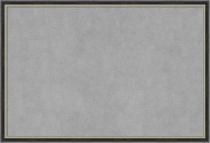 Amanti Art Black Framed Magnetic Board 17x25 Medium Vision Board for use with Magnets, 100% Metal Sheet to Display Items as Office Decor or for Home Organization in mudroom, Kitchen or Kids Room