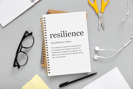 Inspirational Notebook,Inspirational Journal,Inspirational Journal for Women Men Writing,Resilience Spiral Notebook 8.3×5.5 Inch