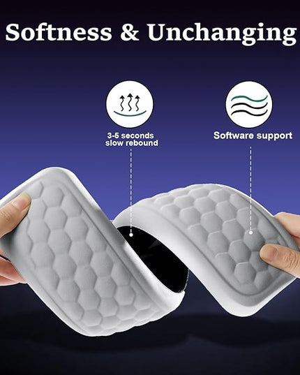 Wrist Rest for Keyboard and Mouse, Upgrade Enlarge Mouse Pad Wrist Rest, Ergonomic Memory Foam, Non-Slip Base for Computer Gaming & Office Work, 2 Piece Set, Grey (14.17x3.15+5.9x3.15 inch)