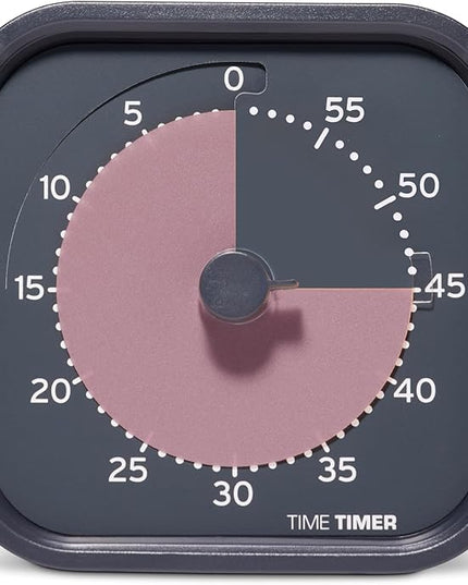 Time Timer MOD Home - Metallic Series - Individual Sized 60 Minute Visual Countdown Timer for ADHD, Adults, Students, and Pomodoro with Silent Operation (Metallic Storm)