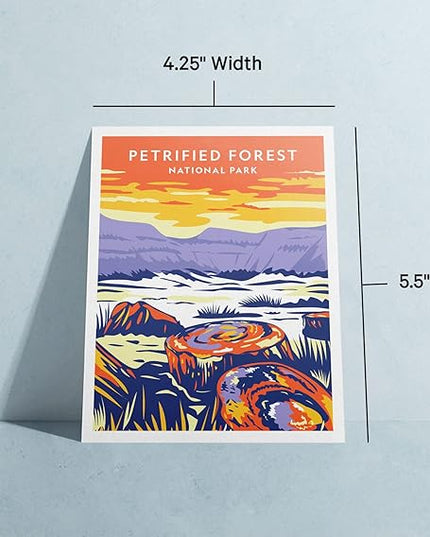 Twigs Paper - Assorted Nature National Parks Greeting Cards - Stationery Cards with Envelopes - Thank You and Blank Note Cards - Greeting Cards for All Occasions - Made in USA (5.5 x 4.25, Set of 12)