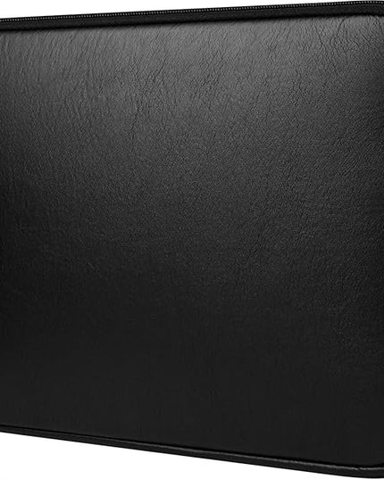14" (Narrow Bezel) Laptop Sleeve Compatible for 13 Inch MacBook Air Pro Hp 14 Inch Laptop Cover Chromebook 14 in Pavilion 360 Acer ASUS Lenovo 14in Computer Case Bag Waterproof PU Leather, Black
