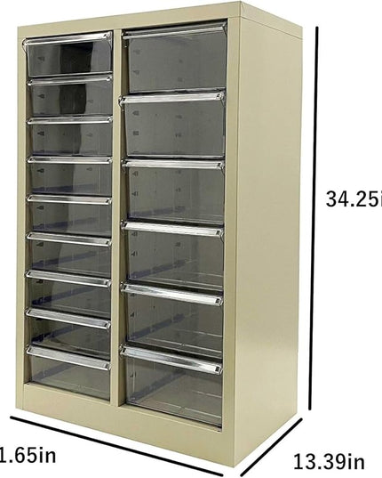 File Cabinet 15 Drawers Vertical Document Storage Cabinet Paper Organizer for Home Office
