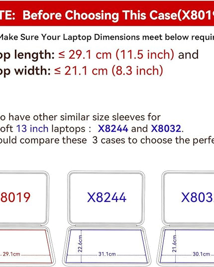 Smatree Hard EVA Protective Sleeve Case Compatible for 13 inch Microsoft Surface Pro 2-in-1 Laptop/Tablet 2024 Copilot+PC, Surface Pro 11/10/9/8 Notebook Bag (X8019)