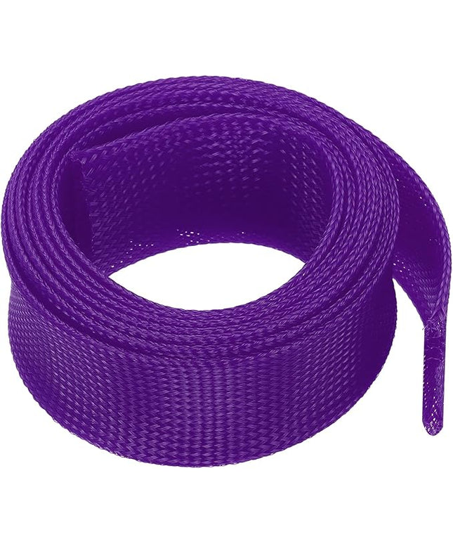 uxcell Expandable Sleeving, 2-inch 10ft Cable Sleeve, Purple