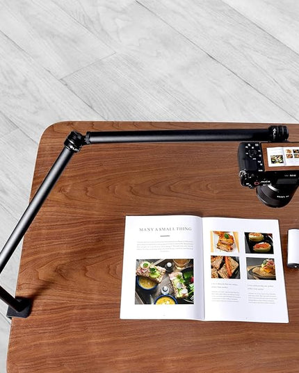 VIJIM LS08 Flexible Overhead Camera Mount Desk Stand, Webcam Stand Microphone Boom Arm Tabletop Photography Videography Live Stream Table clamp Mount