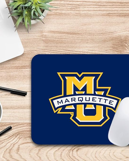 OTM Essentials Marquette University Standard Fabric Mouse Pad, Desk Accessories, Standard Fabric Gaming Mouse Pad, Triple Wordmark V1
