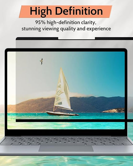 Mamol Magnetic Privacy Screen for 15 inch Surface Laptop 6/5/4/3/2/1, Removable Anti Spy Glare Blue Light Filter, Microsoft Surface Laptop Privacy Screen Protector 15 in