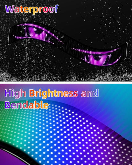 52"*7.5" Large Programmable Soft LED Sign, Flexible Easy Install,Pre-Made Animations & Customizable Text,21-Key Remote Control and app Control,for Store,School,Hotel,Bar