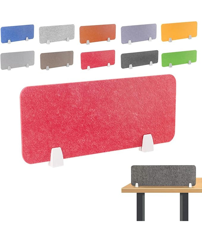 Felt-Covered Panels, soundproof Desk dividers, Removable Acoustic Desk partitions with Two Clips, Suitable for Installation as Privacy Screens in Offices, Studies, classrooms and Libraries. I 40x50cm