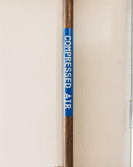 Brady Authentic (M21-375-595-BL) All-Weather Vinyl Label for Indoor/Outdoor ID, Lab and Equipment Labeling, White on Blue- For M210, M210-LAB, M211, BMP21-PLUS and BMP21-LAB Printers, .375" W, 21' L