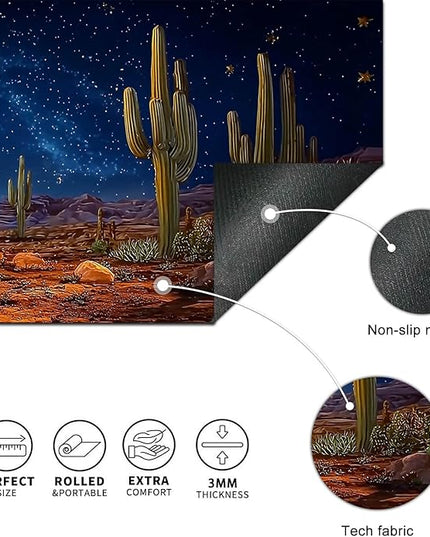 Large Mouse Pad Gaming Mousepad 31.5 x 11.8 Inch Keyboard Desktop Mat Diatomite XL Mouse Pad for Home and Office Desk Accessories with Western Desert Boots Night Sky Artwork Diatomite