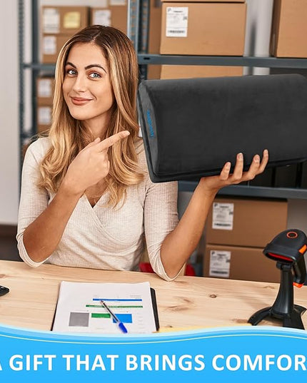 StepLively Foot Rest for Under Desk at Work, Comfortable Foot Stool with 2 Adjustable Heights, Footrest with Washable Cover, for Back & Hip Pain Relief, Suitable for Office, Home and Car (Grey)