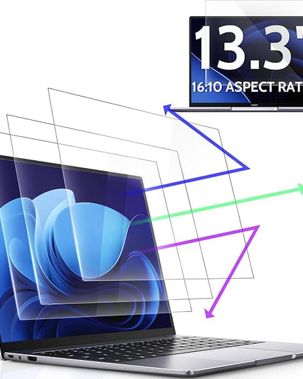 Peslv 3 Pcs Anti Blue Light Screen Protector for Laptop 13.4"/13.3" 16:10, 13In Computer Monitor Glare Filter UV Blocker Shield Cover Eye Protection Film