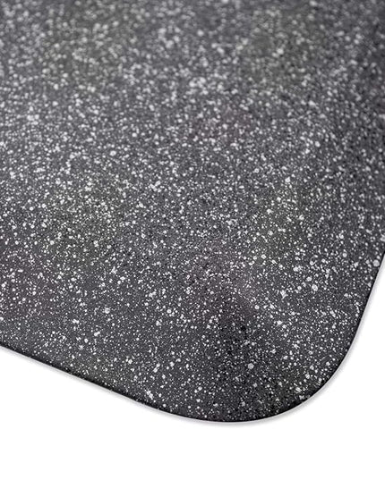 WellnessMats Anti-Fatigue Granite Motif Kitchen Mat, 36 Inch by 24 Inch, Steel
