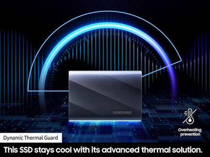 SAMSUNG T9 Portable SSD 4TB, USB 3.2 Gen 2x2 External Solid State Drive, Seq. Read Speeds Up to 2,000MB/s for Gaming, Students and Professionals,MU-PG4T0B/AM, Black (pack of 1)